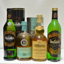 Bruichladdich 10 Glen Moray 12 Glenfiddich Pure Malt Glenfiddich 12 Special Reserve