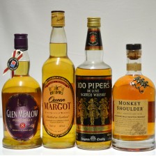 Monkey Shoulder Hundred Pipers Queen Margot Glen Mealow