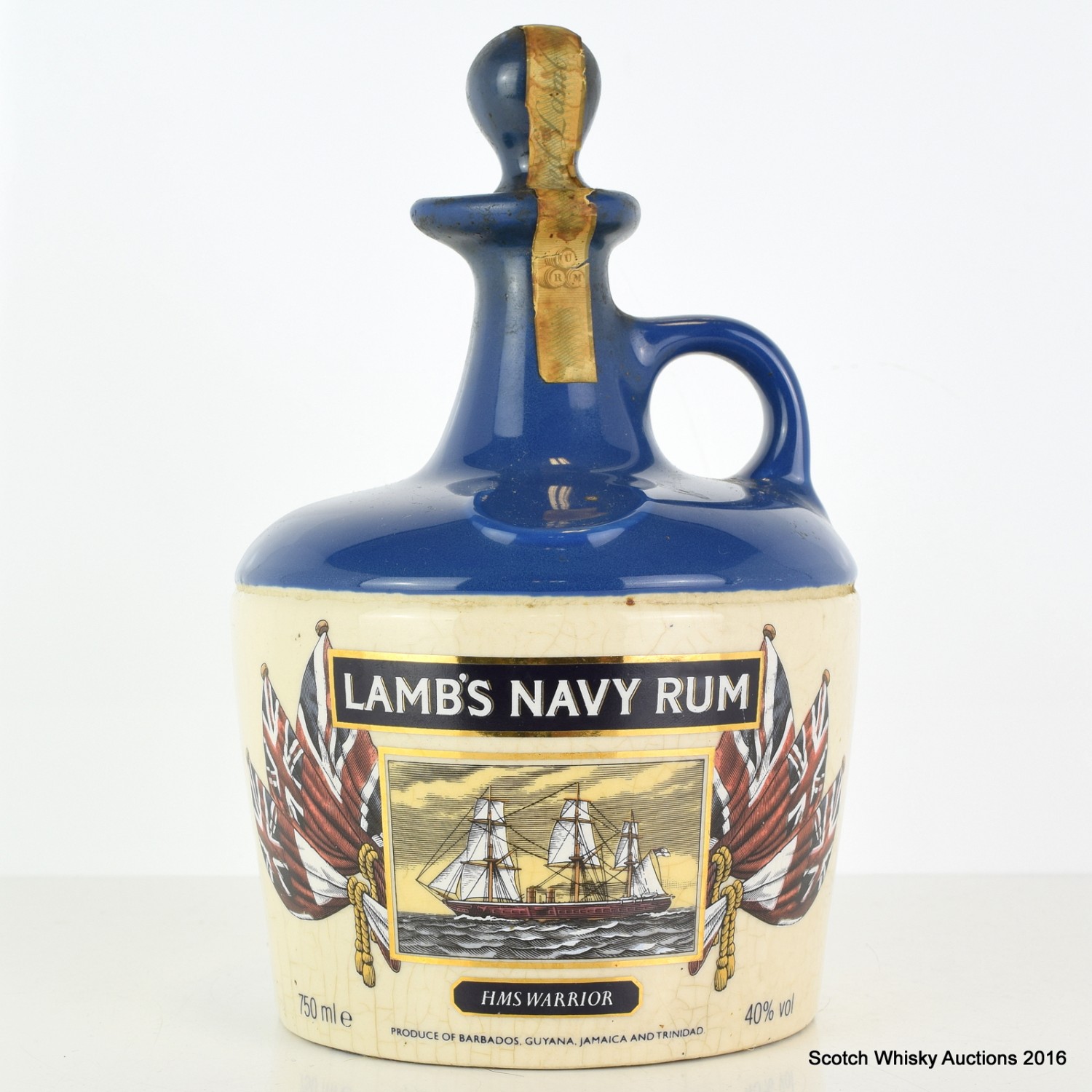 Lamb's Navy Rum HMS Warrior Decanter 75cl The 60th Auction Scotch