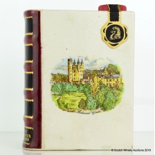 RUTHERFORD S SPIRIT OF SCOTLAND CERAMIC BOOK DECANTER 10 FL OZ