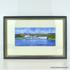 Lagavulin Distillery Framed Painting By Charlie Ray