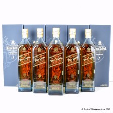 JOHNNIE WALKER FIVE GODS OF WEALTH LIMITED EDITION SET 5 X 1L