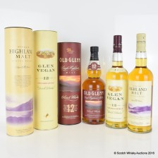 OLD GLENN 12 YEAR OLD  GLEN VEGAN 12 YEAR OLD   HIGHLAND MALT 12 YEAR OLD