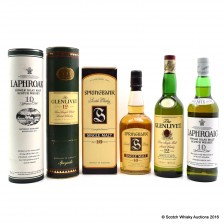 Glenlivet 12 Laphroaig 10 Springbank 10