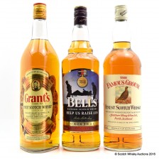 FAMOUS GROUSE 1L  BELL S HELP FOR HEROES 1L   GRANT S SPECIAL FAMILY RESERVE 1L