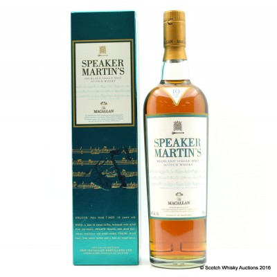 Macallan Speaker Martin's 10 Year Old