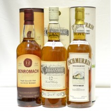 Cragganmore 12 Inchmurrin 10 Benromach 12