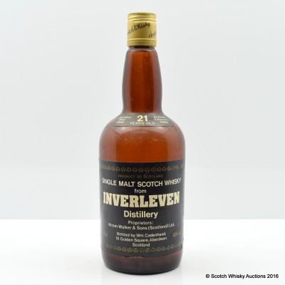 Cadenhead's Inverleven 1966 21 Year Old 75cl