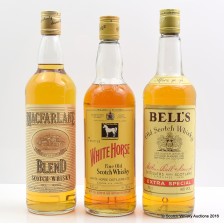 BELL S 75CL  MACFARLANE 75CL   WHITE HORSE 75CL