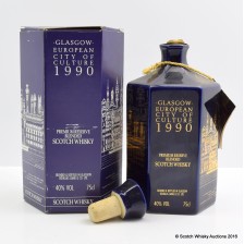 Glasgow European City Of Culture 1990 Ceramic Decanter