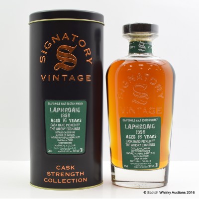 Laphroaig 1998 16 Year Old Signatory Whisky Exchange Exclusive