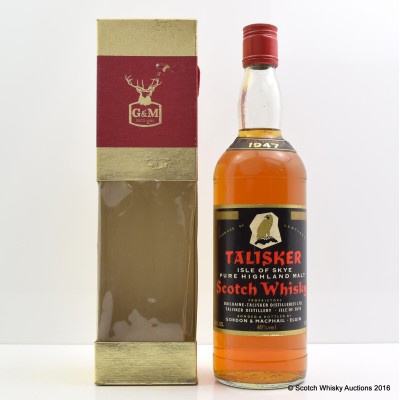 Talisker 1947 G&M 26 2/3 Fl Oz