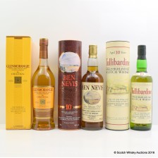 Glenmorangie 10 Ben Nevis 10 Tullibardine 10