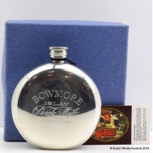 BOWMORE SILVER PLATED HIP FLASK