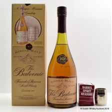 BALVENIE FOUNDER S RESERVE 10 YEAR OLD COGNAC BOTTLE   BARREL SPIRIT MEASURE