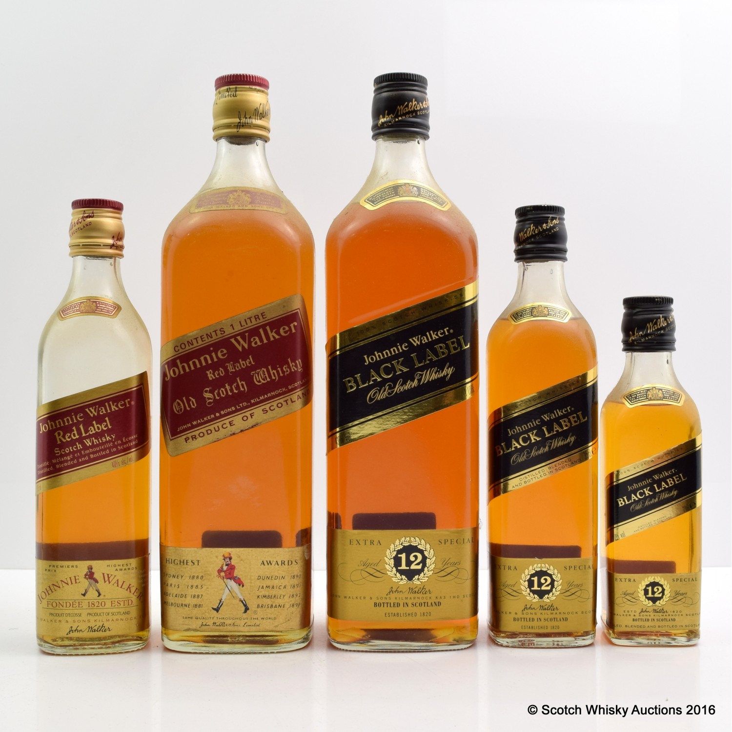Scotch Whisky Auctions The 64th Auction Assorted Johnnie Walkers x