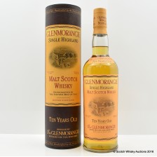 GLENMORANGIE 10 YEAR OLD SIGNED BY THE 16 MEN OF TAIN WITH CERTIFICATE