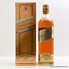Johnnie Walker Gold Label Glass Cigar Tray