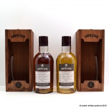 ABERLOUR DISTILLERY ONLY HAND FILLED SHERRY CASK 16 YEAR OLD   BOURBON CASK 15 YEAR OLD