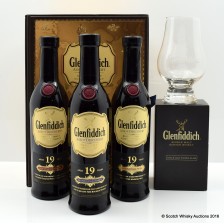 Glenfiddich Age Of Discovery Bourbon Cask Madeira Cask Red Wine Cask 3 X 20cl Tasting Glass