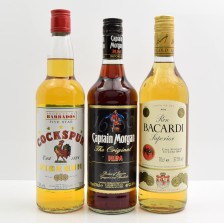 Ron Bacardi Superior Captain Morgan Rum Cockspur Fine Rum