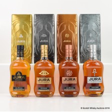 JURA COLLECTION  DIURACH S OWN 16 YEAR OLD  ORIGIN 10 YEAR OLD  PROPHECY   SUPERSTITION