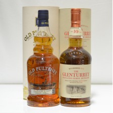 GLENTURRET 10 YEAR OLD   OLD PULTENEY 12 YEAR OLD