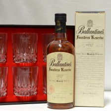 Ballantines Founder S Reserve 6 Matching Glasses