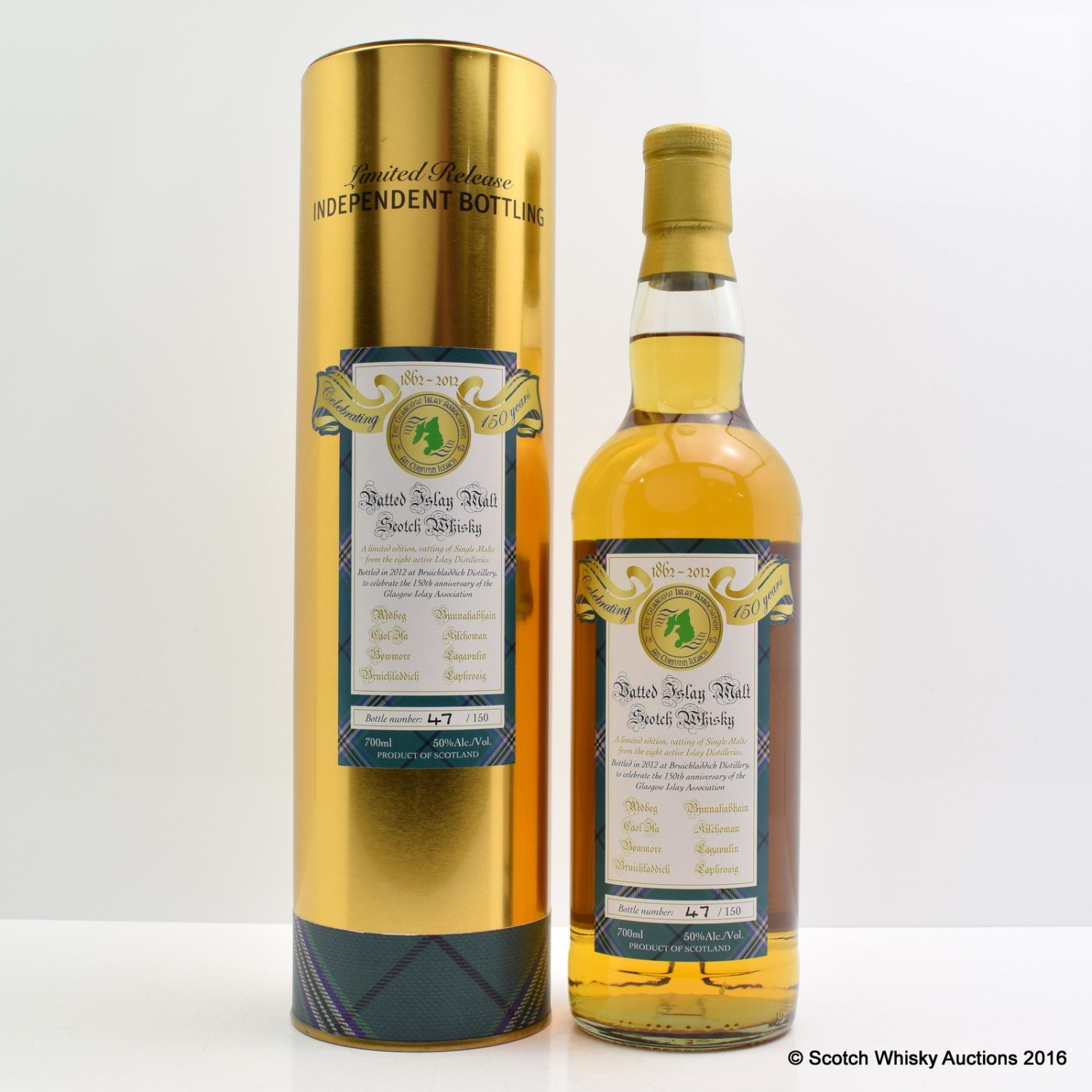 Glasgow Islay Association 150th Anniversary The 65th Auction Scotch