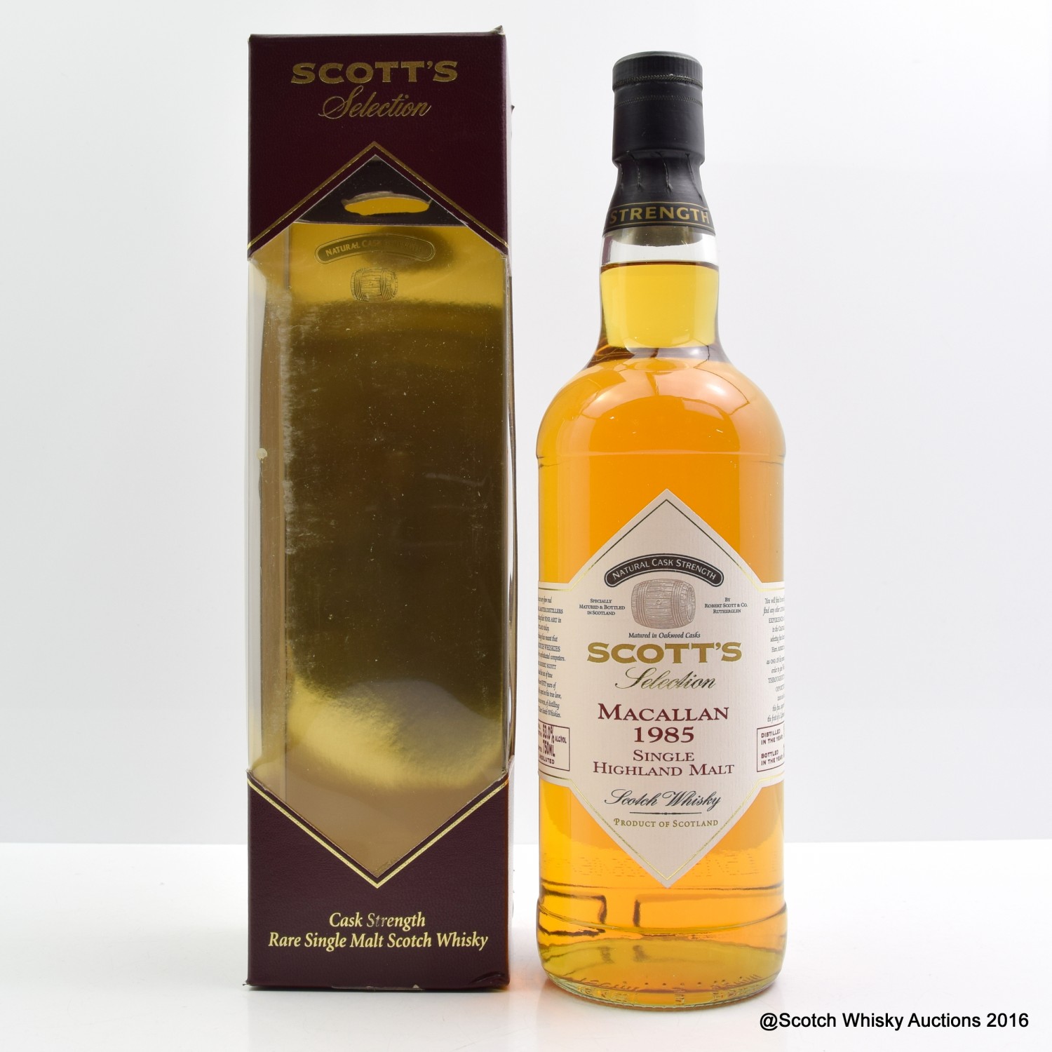 Macallan 1985 Scott's Selection 75cl The 65th Auction Scotch Whisky