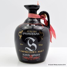 SPRINGBANK 12 YEAR OLD CERAMIC DECANTER 75CL CHARITY LOT REVIVE MS SUPPORT