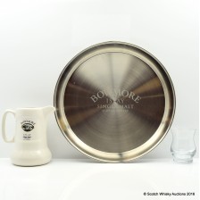 BOWMORE SERVING PLATE  WATER JUG   TASTING GLASS