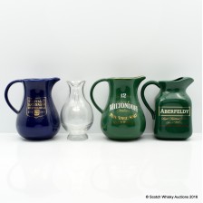 ABERFELDY  BENRIACH  MILTONDUFF   ROYAL LOCHNAGAR WATER JUGS X 4