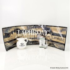 LAPHROAIG WATER JUG  LAPHROAIG BAR MAT   FRIENDS OF LAPHROAIG TASTING GLASS