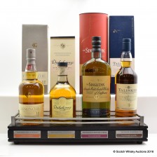 Singleton Of Dufftown 12 Dalwhinnie 15 Glenkinchie 12 Talisker 10 With Matching Bottle Stand