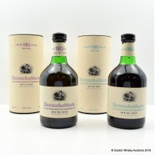 BUNNAHABHAIN 1963 40 YEAR OLD   BUNNAHABHAIN 1966 35 YEAR OLD 2 X 70CL
