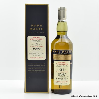 Rare Malts Banff 1982 21 Year Old