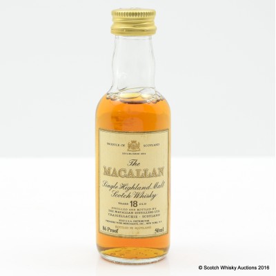 Macallan 18 Year Old Premier Wine Merchants US Import Mini 5cl