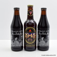 WILLIAM BASS   CO VE   VJ 50TH ANNIVERSARY   TRAQUAIR JACOBITE ALE X 2