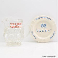GLASS WATER JUG   SAUCER