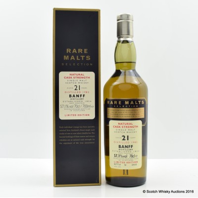 Rare Malts Banff 1982 21 Year Old