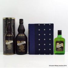 BLACK BOTTLE 15 YEAR OLD 75CL   BLACK BOTTLE 500 YEARS OF WHISKY SET 20CL