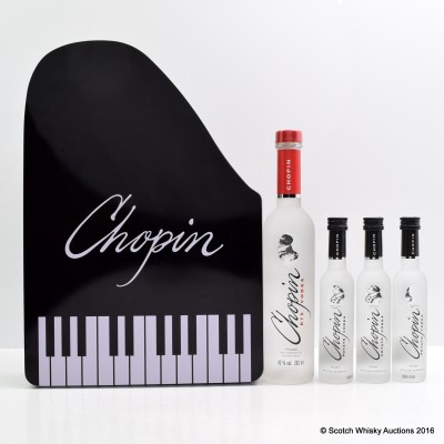 Chopin Piano Limited Edition Vodka Gift Pack 20cl & 3 x 5cl