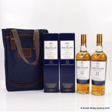 Macallan 12 Double Cask X 2 With Branded Bag