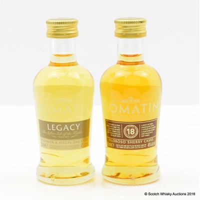 Tomatin 18 Year Old Mini 5cl & Tomatin Legacy Mini 5cl