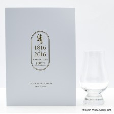 Lagavulin 200th Anniversary Booklet And Nosing Glass