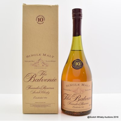 Balvenie 10 Year Old Founder's Reserve Cognac Bottle 75cl