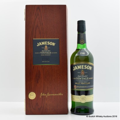 Jameson 2007 Vintage Reserve