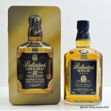 BALLANTINE S 12 YEAR OLD GOLD SEAL IN TIN