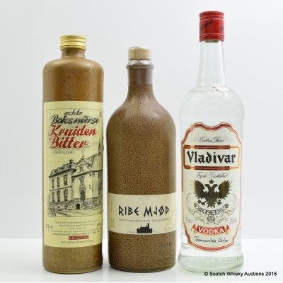 Vladivar Vodka, Kruiden Bitter & Ribe Mjod